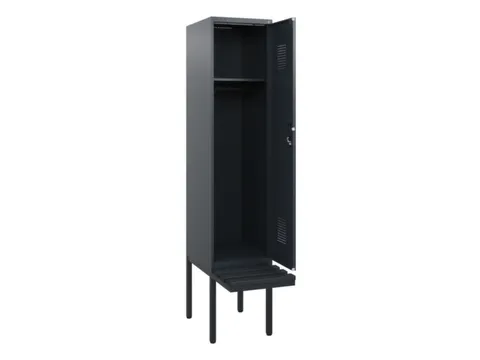 locker met bank,HxBxD 1950x400x815mm,1vak,vak B 400mm,cilinderslot