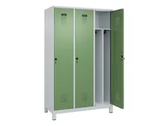locker voor scheiding van kleding,HxBxD 1950x1200x500mm,3vak