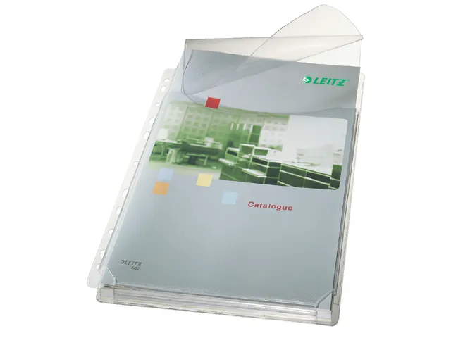 Showtas Leitz 4757 A4 11-gaats PVC 0.17mm glad met klep
