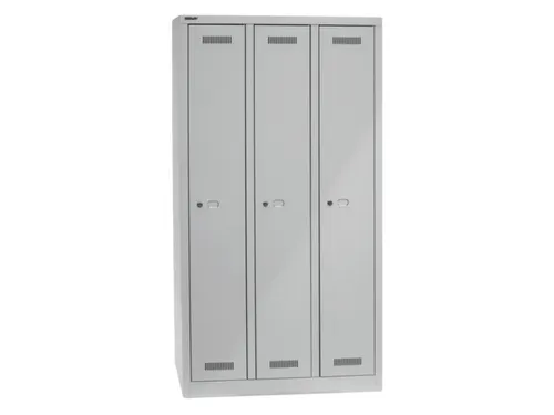 garderobekast,HxBxD 1700x900x500mm,3vak,vak B 248mm,cil.-slot,