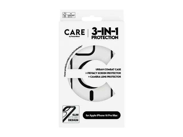 PanzerGlass | CARE by Flagship 3-in-1 Privacy Bundle iPhone 16 P