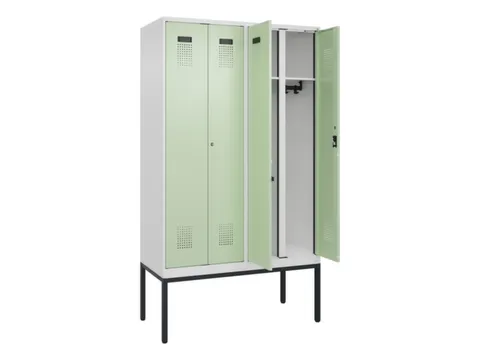 locker voor scheiding van kleding,HxBxD 2120x1200x500mm,4vak