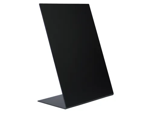 Krijtbord Securit A5 L-Bord Verticaal zwart 3 stuks
