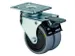 roulette pivotante,force 100kg,bandage caoutchouc,Øxl 75x24mm