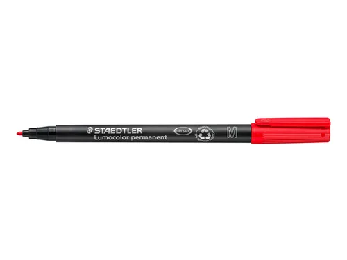 Viltstift Staedtler OHP Lumocolor 317 Medium 1.0mm Rood