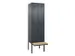 locker met bank,voor scheiding van kleding,HxBxD 2120x600x815mm,2vak