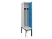 locker met bank,voor scheiding van kleding,HxBxD 2120x400x815mm,1vak