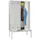 locker met bank,HxBxD 2150x1200x500mm,4vak,RAL7035,front RAL6011
