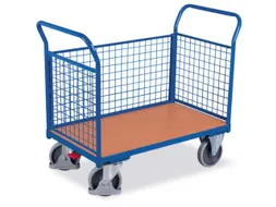 Platformwagen 500kg Laadvl.1030x700mm 3 Gaaswanden Ral 5010