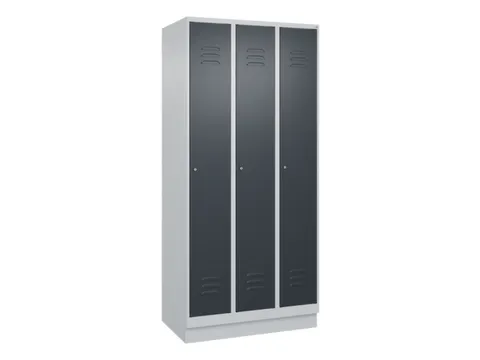 locker voor scheiding van kleding,HxBxD 1950x900x500mm,3vak