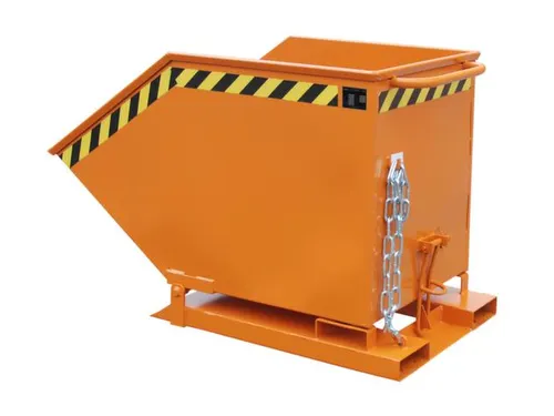 Kiepbak Staalplaat 910x840x1390mm Inh. 0.60m³ 300kg Oranje