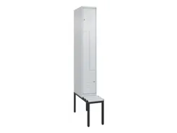 Z-garderobekast,HxBxD 2120x300x815mm,2vak,vak B 300mm,cil.-slot