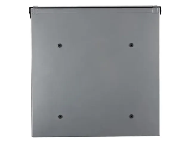 Brievenbus Monaco Zilver, naamplaatje, 2 sleutels, 36.8x36.5x10cm