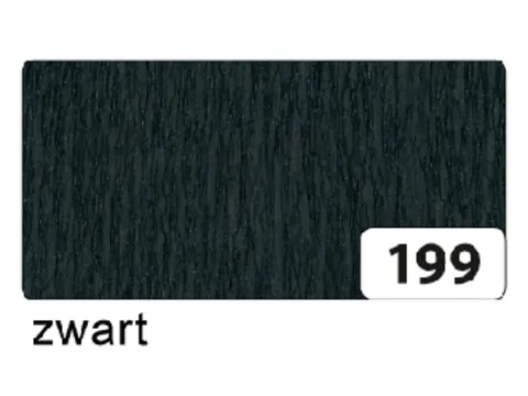 Crêpepapier Folia 50x250cm 10vel 199 zwart