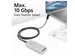 Kabel ACT USB-C standaard naar USB-C hoek boven/beneden 10Gbps 2m