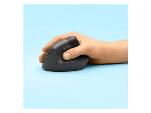 Logitech Lift Verticale Draadloze Ergonomische Muis Rechts Zwart