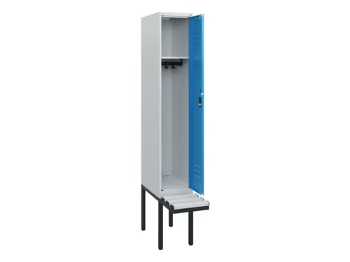 locker met bank,HxBxD 1950x300x815mm,1vak,vak B 300mm,cil.-slot