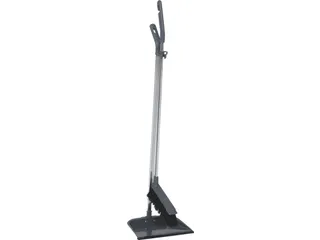 Vikan ErgoClean 559018 borstel metalen stoffer en blik set 90cm grijs - 1