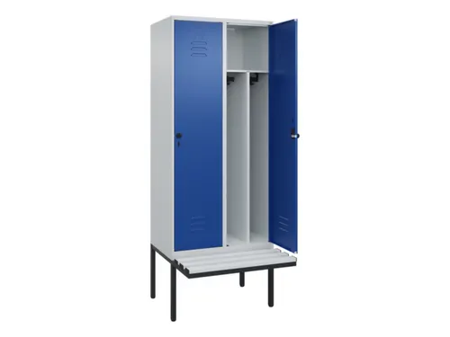 locker voor scheiding van kleding,HxBxD 2120x800x815mm,2vak