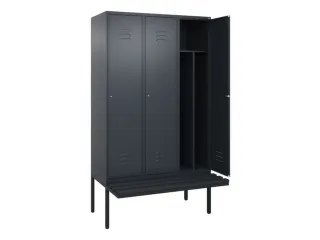 locker voor scheiding van kleding,HxBxD 2120x1200x815mm,3vak - 2