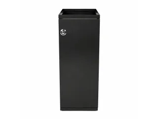 Modulaire Afvalbak met Deur en Zakhouder 60 liter Mat Zwart - 1