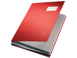 Vloeiboek Leitz 5700 rood 20 vakken