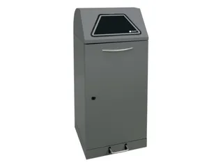 afvalverzamelaar,niet-brandbaar,1x120l,HxBxD 1100x450x450mm - 1