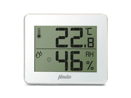Thermometer hygrometer Alecto WS-55 wit - zilver