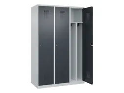 locker voor scheiding van kleding,HxBxD 1850x1200x500mm,3vak