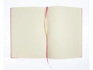 Schetsboek Kangaro A4 hot pink PU HC 80 vel 140gr roomwit met elastiek - 4