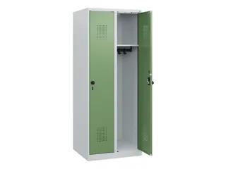 schoollocker,HxBxD 1530x600x500mm,2vak,vak B 300mm,draaigrendel - 1