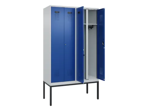 locker voor scheiding van kleding,HxBxD 2120x1200x500mm,4vak