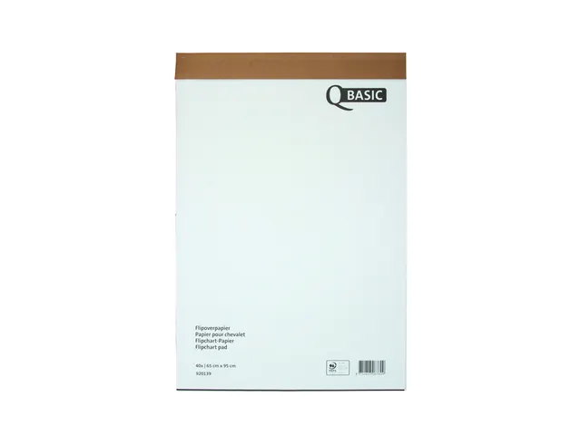 Flipoverpapier Qbasic 65x95cm 40 vel ongevouwen ruit