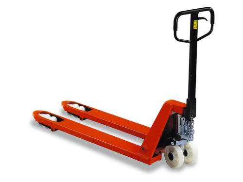 Palletwagen 2.5t Zwenk/vorkwielen Nylon Dubbelvoudig Vorklengte 910mm