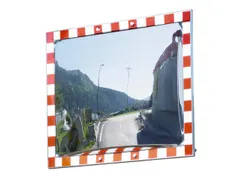 verkeersspiegel,HxB 800x1000mm,max. zichtbreedte 15m,spiegel RVS