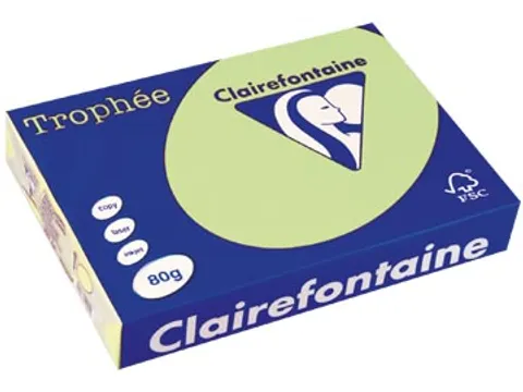 Trophée Pastel gekleurd papier A4 80 gram 500vel Groen