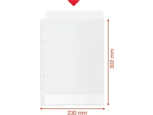 geperforeerde showtas 100 % gerecycleerd A4 20 stuks