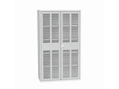 universele kast,HxBxD 2000x1300x550mm,4xStalen bodem,draaigrendelslot