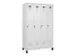 locker voor scheiding van kleding,HxBxD 1950x1200x500mm,4vak
