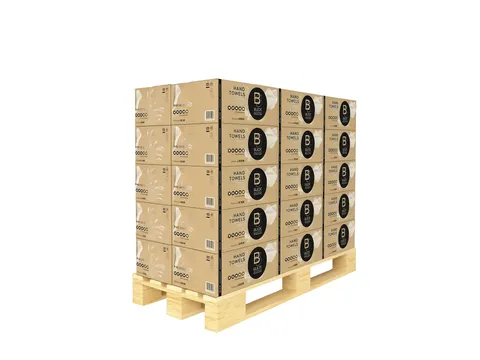 Handdoek GreenGrow 275880 PT20 Z-vouw 2-laags Pallet Naturel