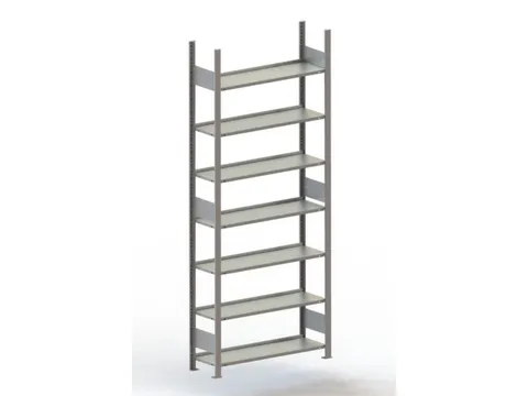 Inhaakstelling Aanslagrand Basisveld Hxbxd 2500x1000x300mm 7legborden