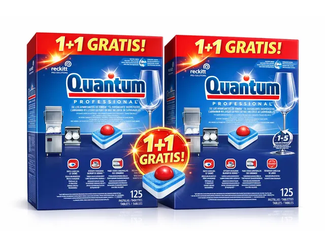 Vaatwastabletten Quantum Pro All-in-one 125 stuks 1+1 Gratis