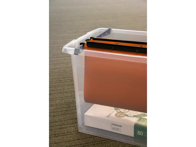 Nesta hangmappenbox 50L transparant - 47,5x37x40,5cm