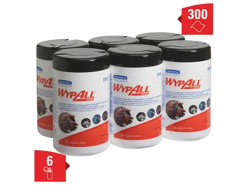 Reinigingsdoek WypAll 27x27cm 50vel per bus groen 7772