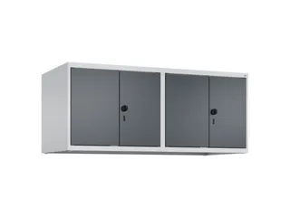 opzetkast,v. locker,4vak.,vak B 300mm,HxBxD 500x1200x500mm,vleugeldeur - 1