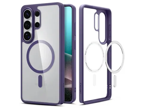 Spigen Galaxy S26 Ultra Hoes Hybrid Transparant Paars