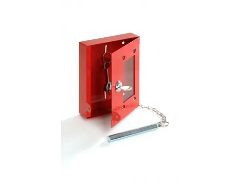 Noodsleutelkastje rood cilinderslot