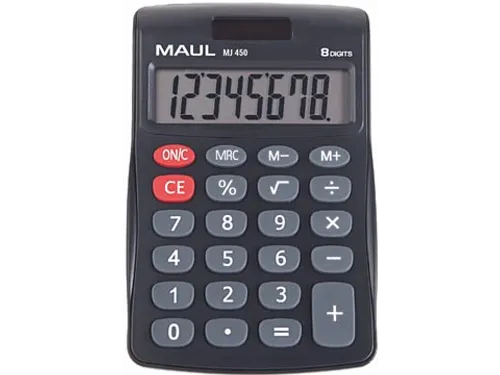 bureaurekenmachine MJ 450, junior, zwart
