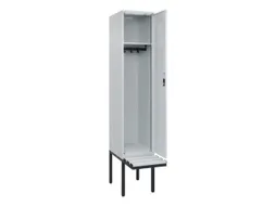 locker met bank,HxBxD 2120x400x815mm,1vak,vak B 400mm,cilinderslot