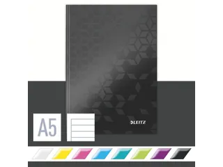 Notitieboek Leitz WOW A5 lijn zwart - 4